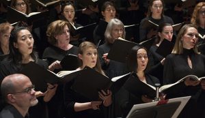 The San Francisco Symphony Chorus with Chorus Director Ragnar Bohlin, in rehearsal at Davies Symphony Hall on Tuesday, May 12, 2015.